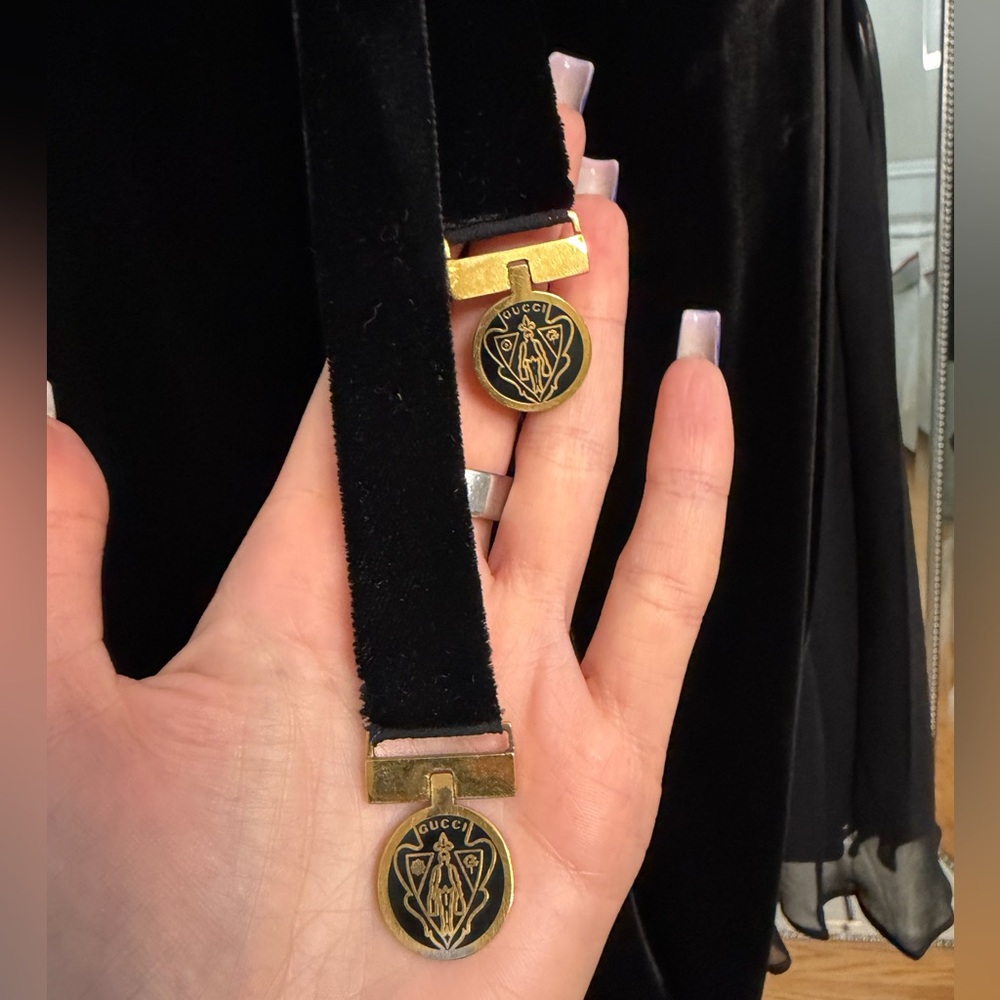 Gucci Black Velvet Dress size 40 - Picture 5 of 16